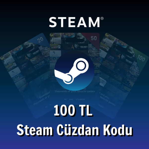 Gift Card Steam, 100 Tl