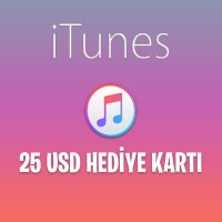 Apple Store iTunes 25 USD Hediye Kartı