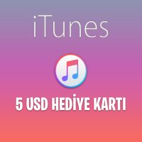 Apple Store iTunes 5 USD Hediye Kartı