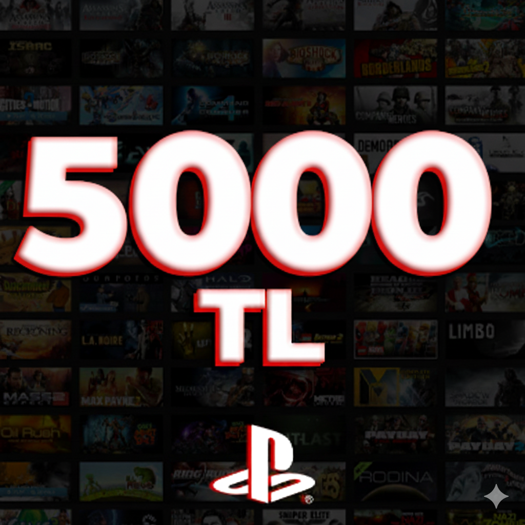 Sony Play Station Store 5000 TL Hediye Kartı