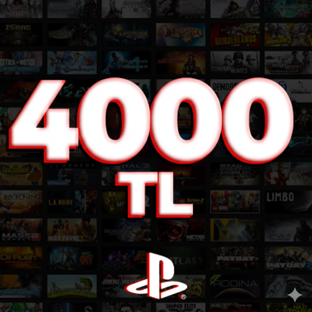 Sony Play Station Store 4000 TL Hediye Kartı