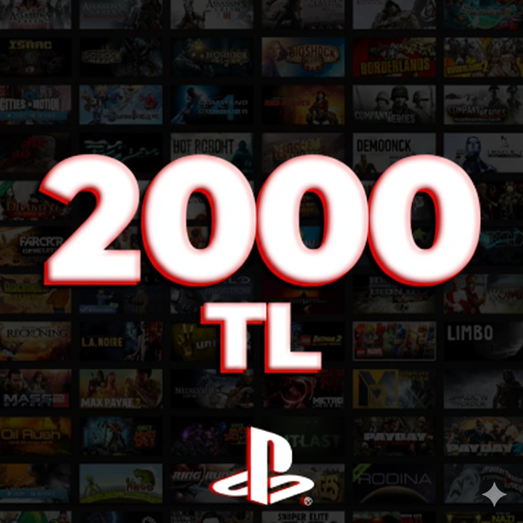 Sony Play Station Store 2000 TL Hediye Kartı