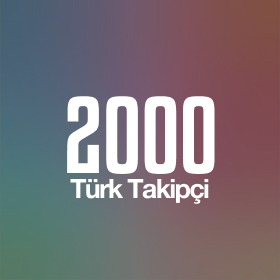 İnstagram 2000 Türk Takipçi