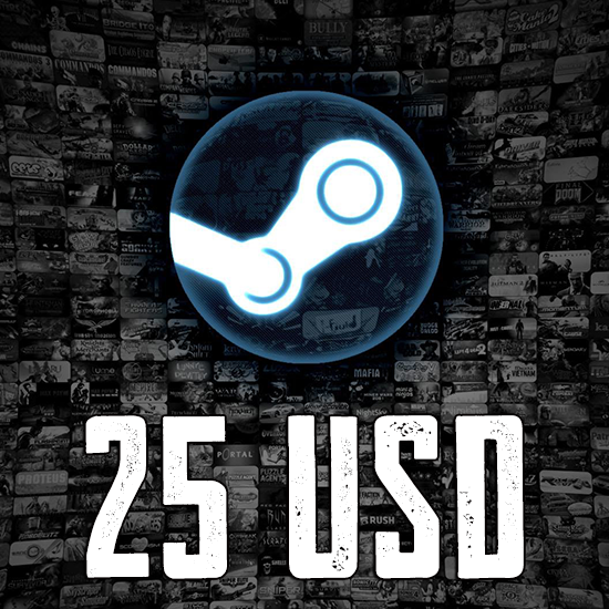 25 USD Steam Cüzdan Kodu
