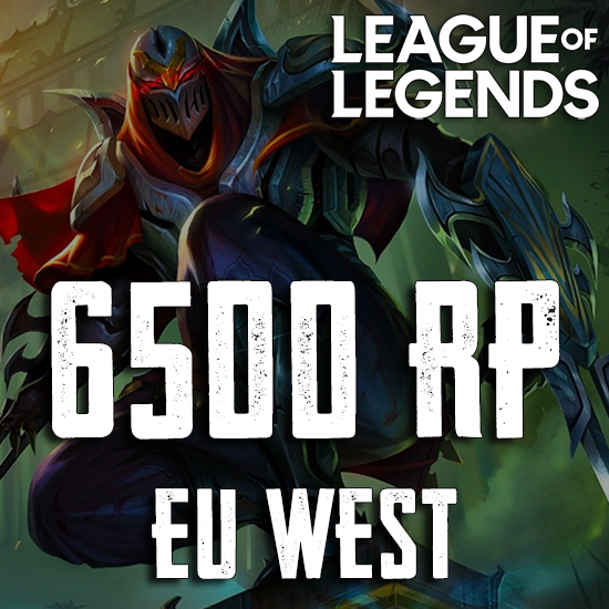 League of Legends 6500 RP Eu West