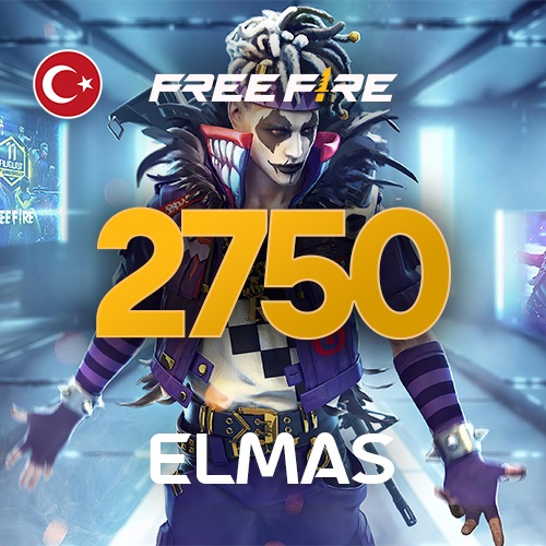 Free Fire: 2200+550 Elmas
