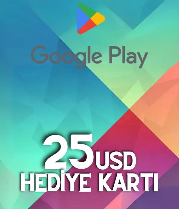 Google Play 25 USD Gift Cart