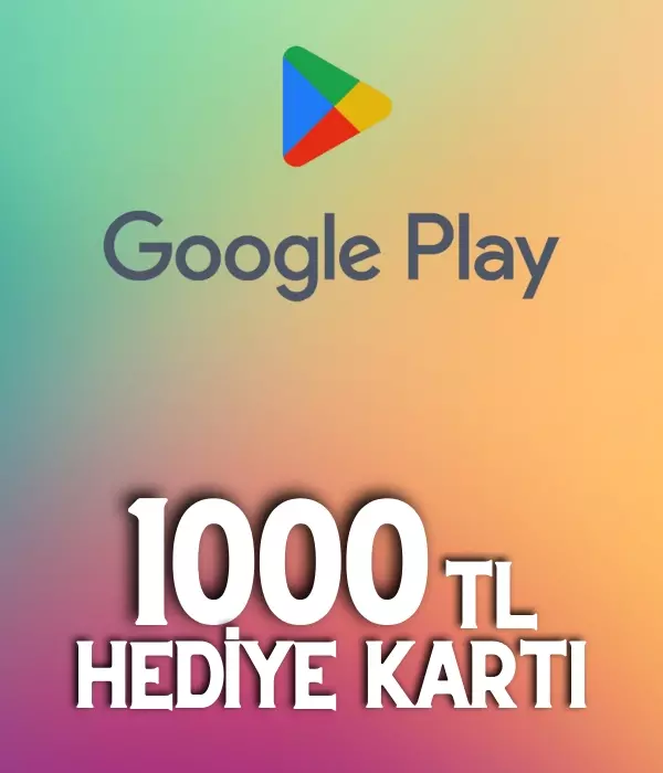 Google Play 1000 TL Hediye Kartı