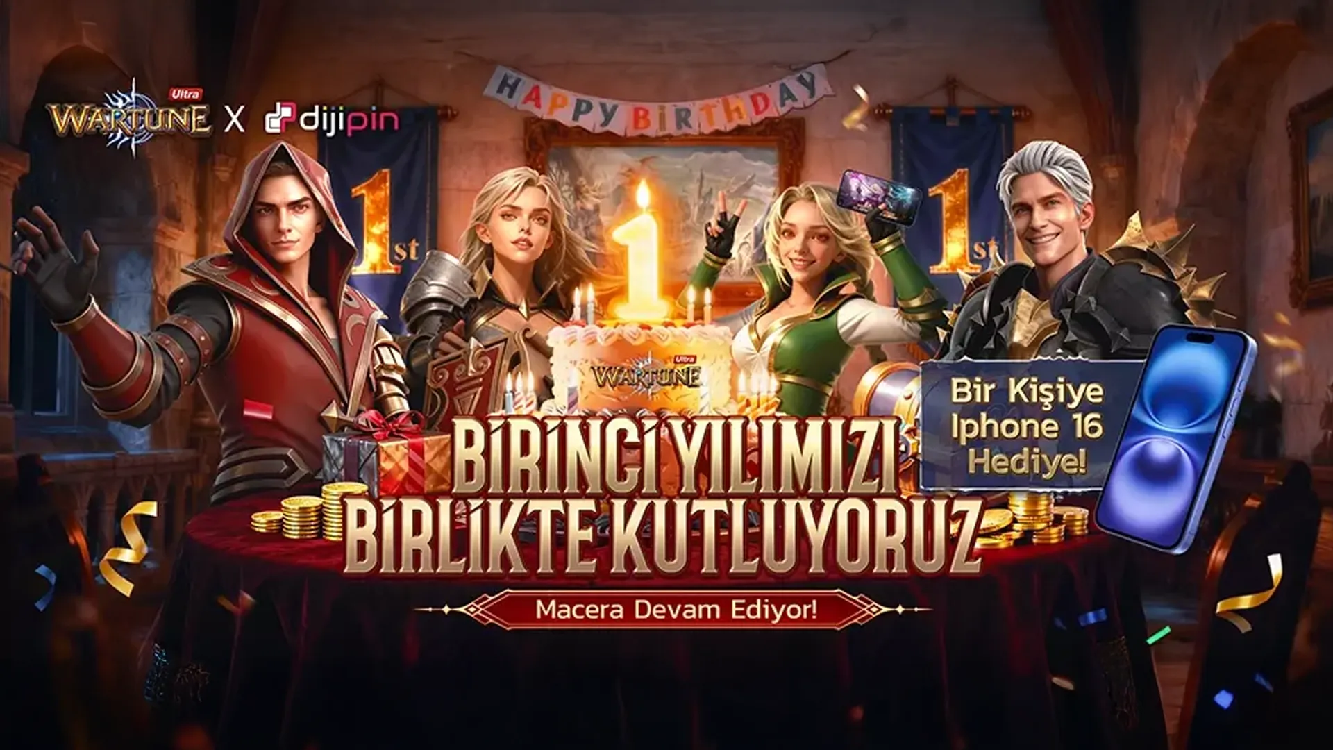 Dijipin'den Wartune Ultra'nın 1. Yılına Özel: iPhone 16 Etkinliği